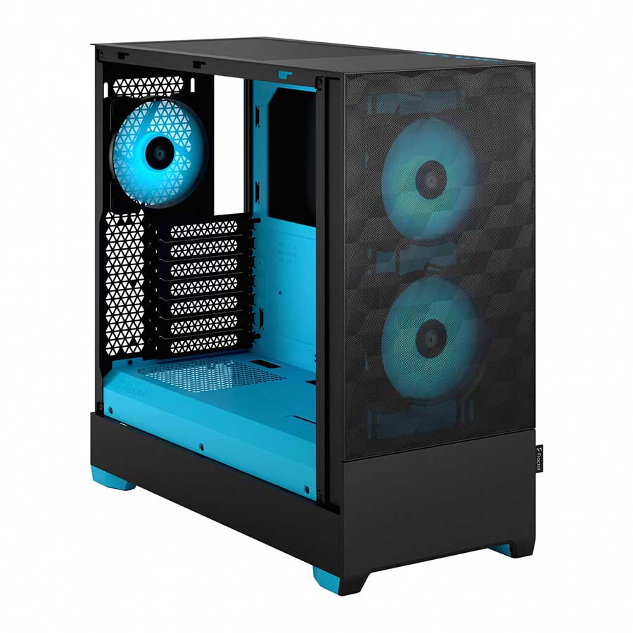 کیس کامپیوتر فرکتال دیزاین مدل Pop Air RGB Cyan Core