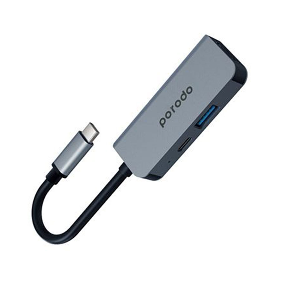 هاب USB-C سه پورت پرودو مدل PD-4K31C