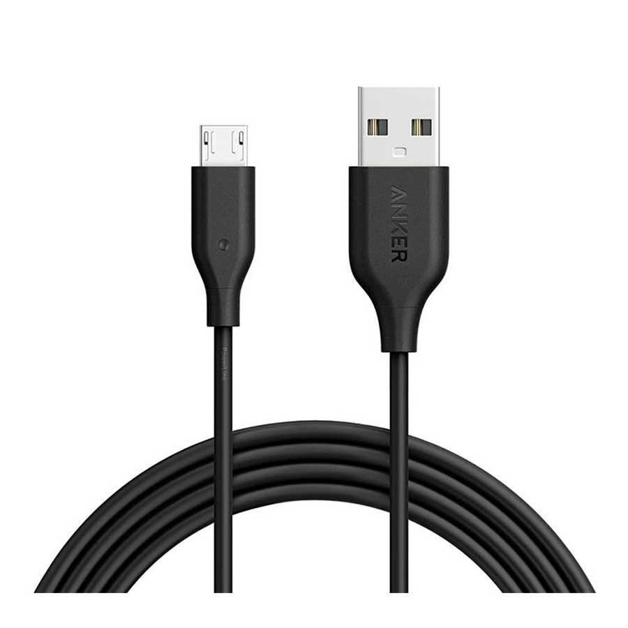 کابل 1.8 متری تبدیل USB به MicroUSB انکر مدل PowerLine A8133