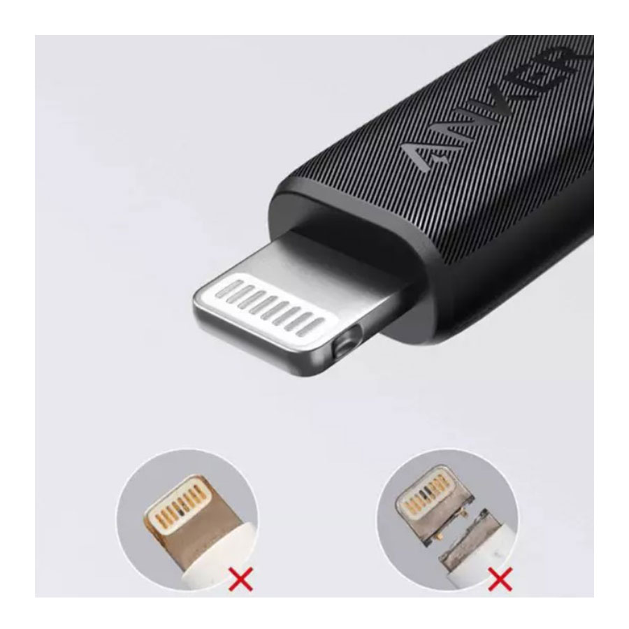 کابل 1.8 متری تبدیل USB-C به لایتنینگ انکر مدل PowerLine III A8833