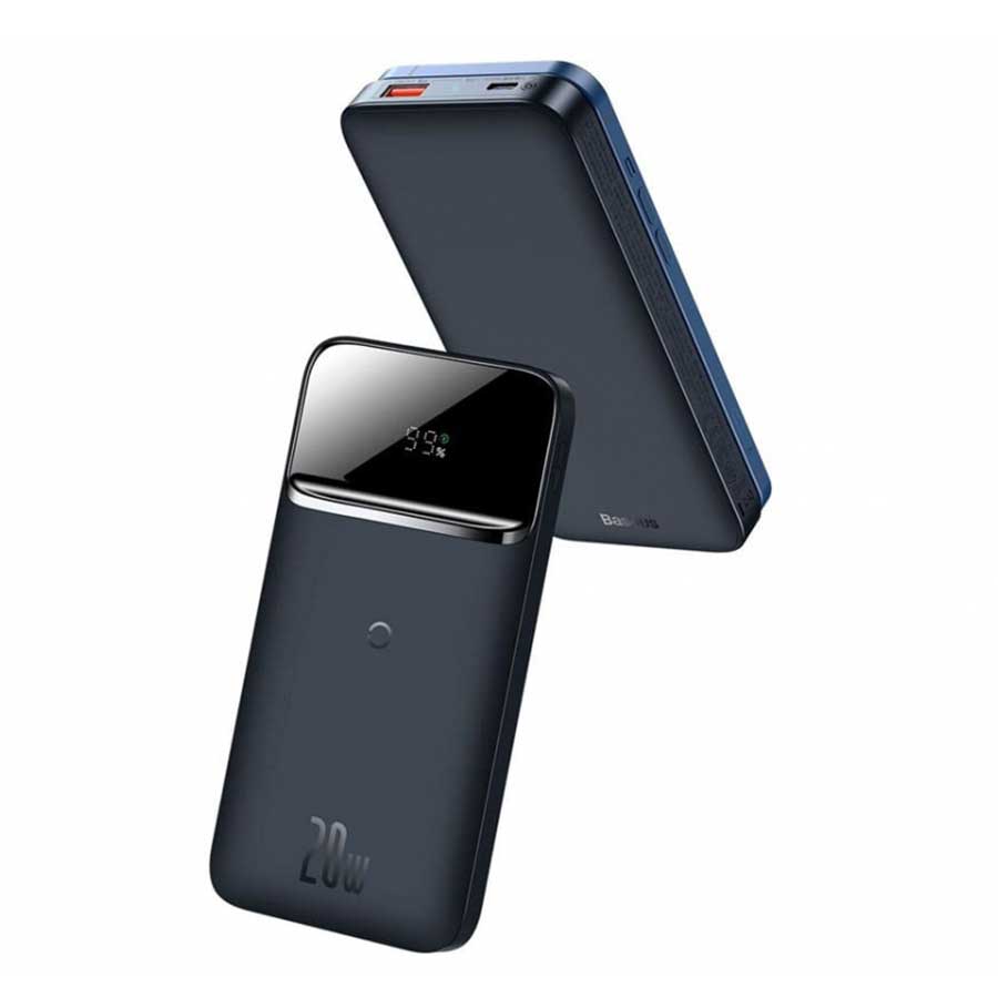 پاوربانک بیسیم باسئوس مدل PPCXW10 PPMT-03 20W ظرفیت 10000mAH