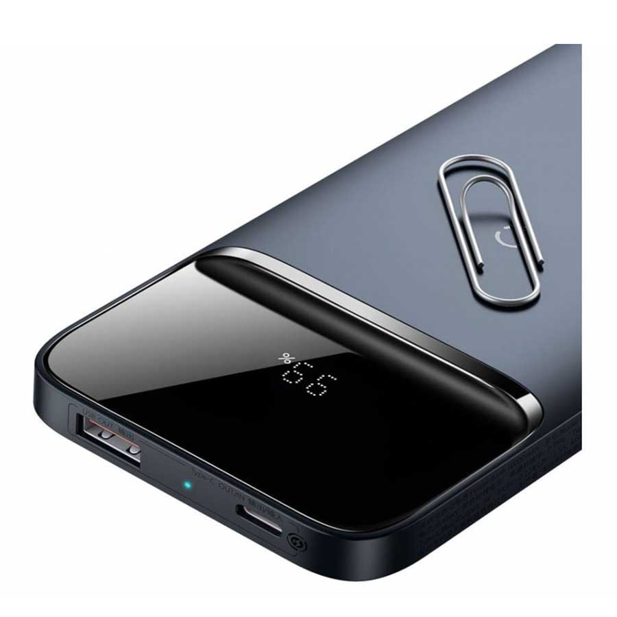 پاوربانک بیسیم باسئوس مدل PPCXW10 PPMT-03 20W ظرفیت 10000mAH