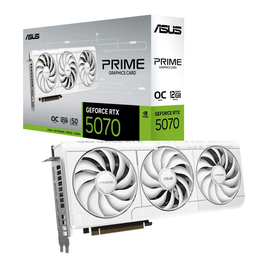کارت گرافیک ایسوس مدل PRIME-RTX5070-O12G-WHITE