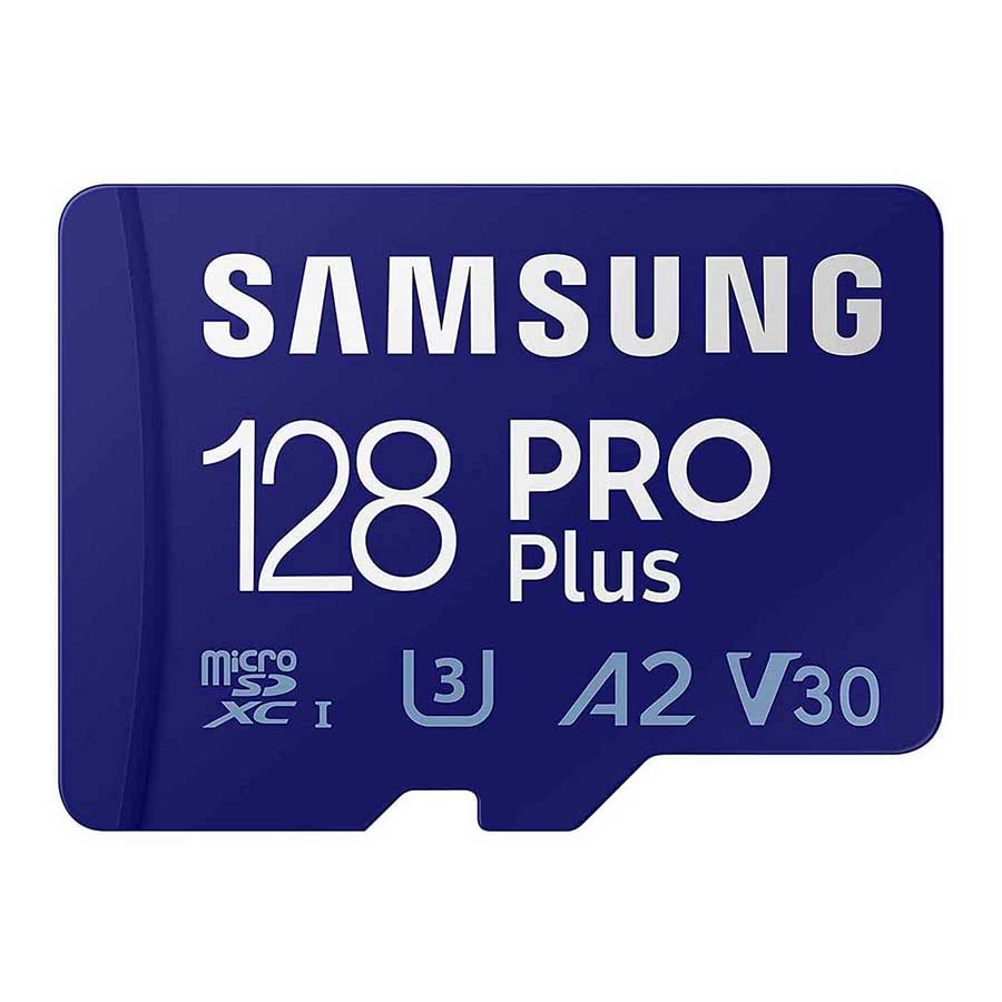 کارت حافظه MicroSDXC سامسونگ مدل PRO Plus UHS-I U3 A2 V30 Class 10 128GB 160MB/s