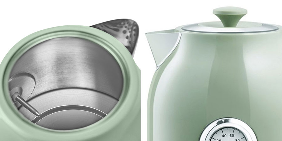 بدنه با کیفیت کتری سبز Qcooker QS-1701
