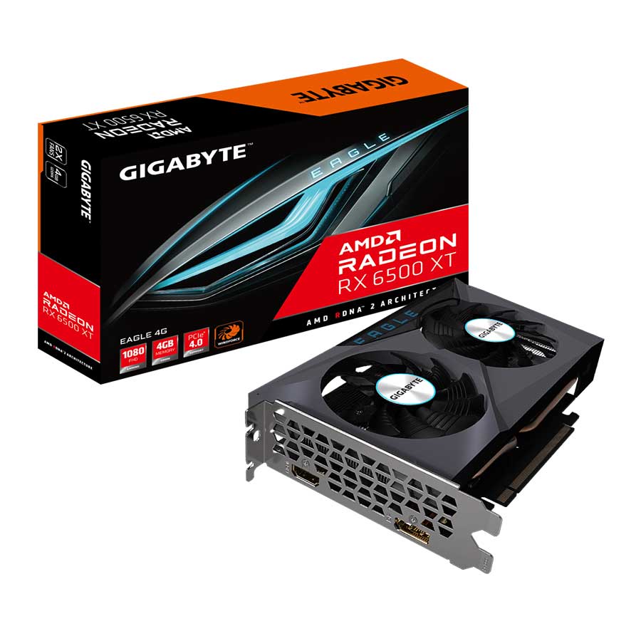 کارت گرافیک گیگابایت مدل Radeon RX 6500 XT EAGLE 4G GDDR6