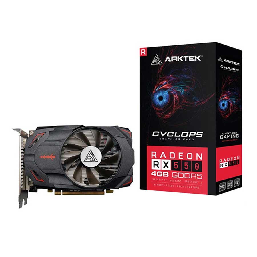 کارت گرافیک آرک تک مدل Radeon RX550 4G DP GDDR5