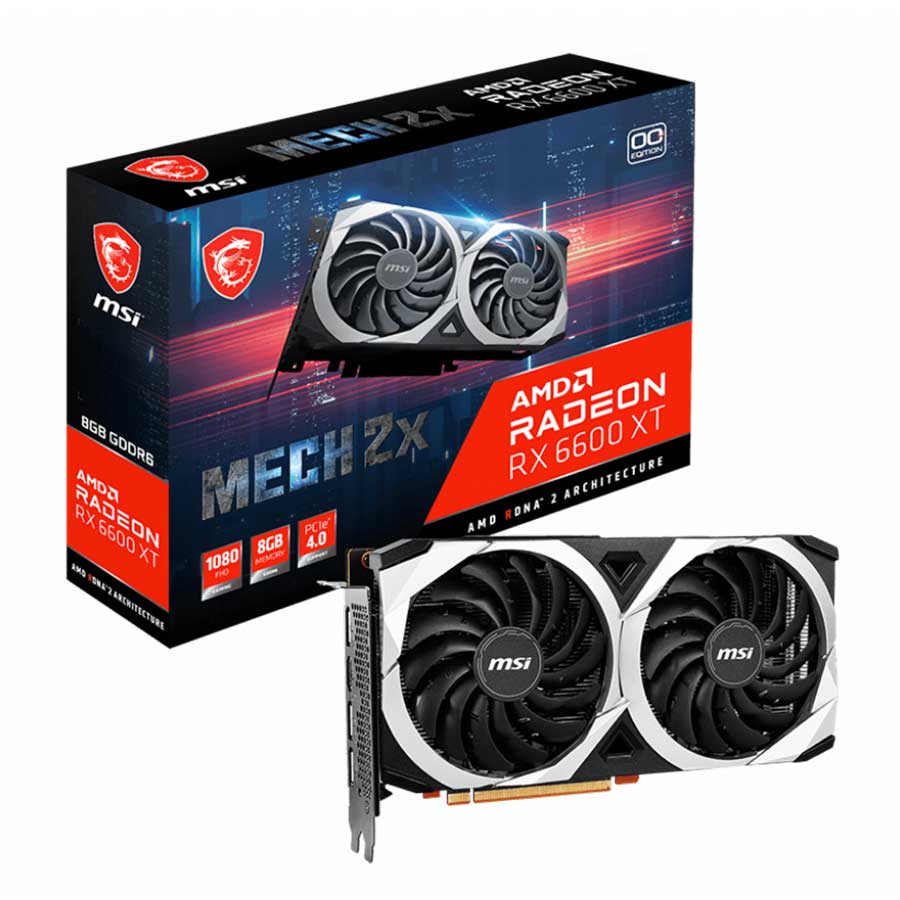 کارت گرافیک ام اس آی مدل Radeon RX6600 XT MECH 2X 8G OC