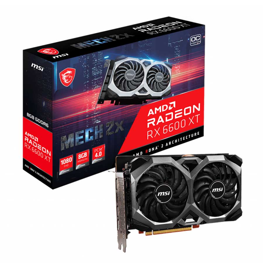 کارت گرافیک ام اس آی مدل Radeon RX6600 XT MECH 2X OC V1 8G