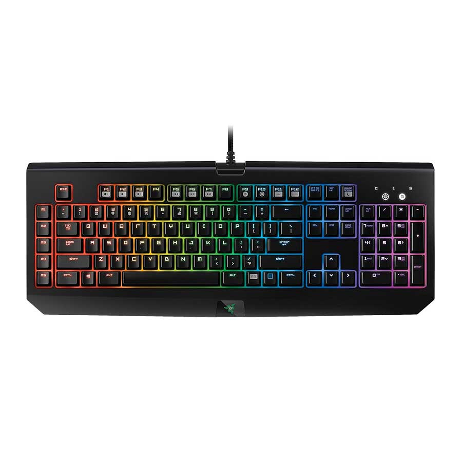 کیبورد گیمینگ باسیم ریزر مدل BlackWidow Chroma Green Switch