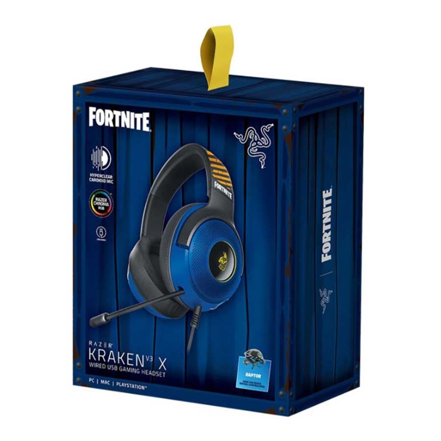 هدست گیمینگ باسیم ریزر مدل Kraken V3 X Fortnite Edition