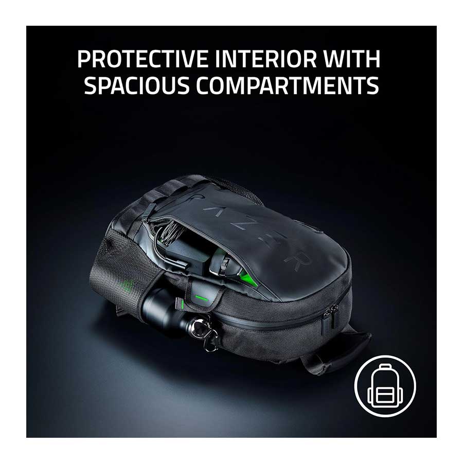 کوله پشتی لپ تاپ ریزر مدل Rogue 14 Backpack V3 Chromatic Edition