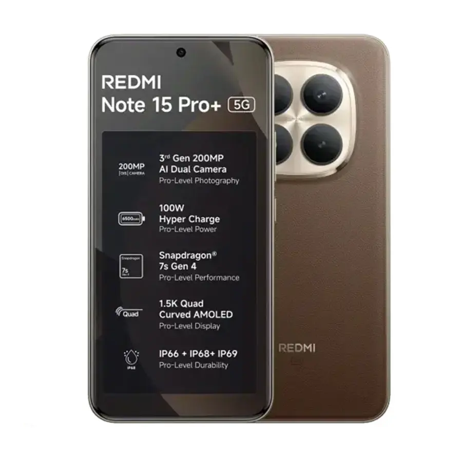 گوشی موبایل شیائومی Redmi Note 15 Pro Plus 5G ظرفیت 512 گیگابایت 12 گیگابایت