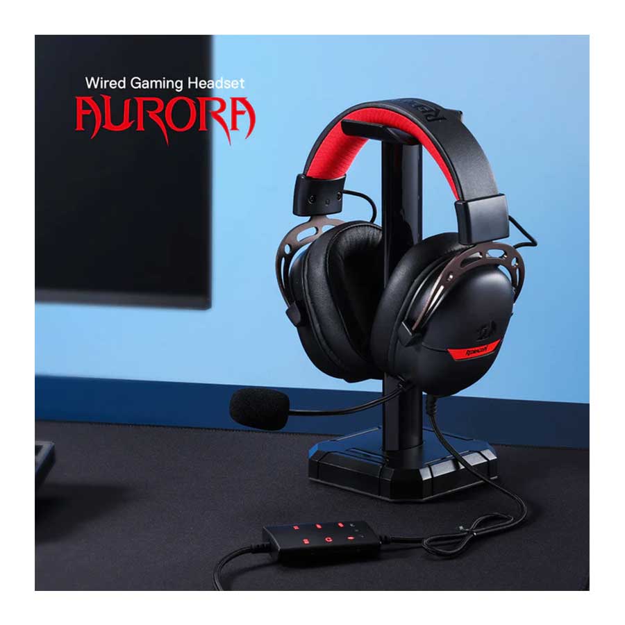 هدست گیمینگ باسیم ردراگون مدل هدست گیمینگ باسیم ردراگون مدل Aurora H376