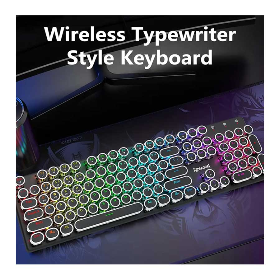 کیبورد گیمینگ بی‌سیم ردراگون مدل Flare K710 Pro RGB