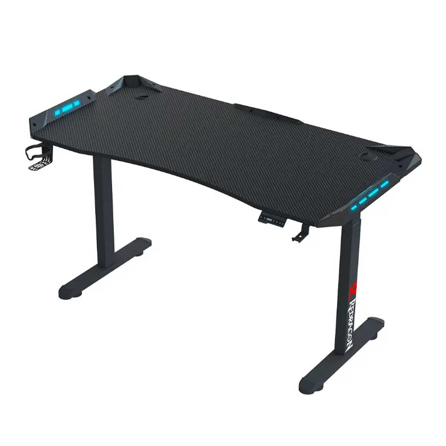 میز کامپیوتر گیمینگ موتور دار ردراگون مدل GD-3300-L 160cm LED
