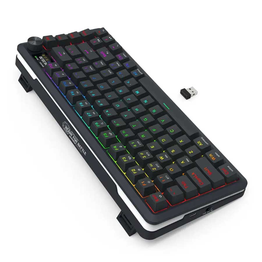 کیبورد گیمینگ بی‌سیم ردراگون مدل K708 PRO RGB