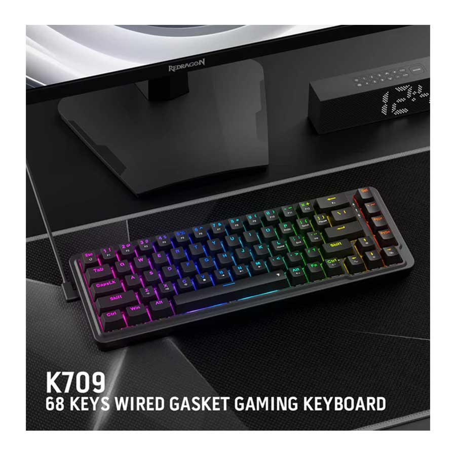 کیبورد گیمینگ باسیم ردراگون مدل NOVA K709 RGB