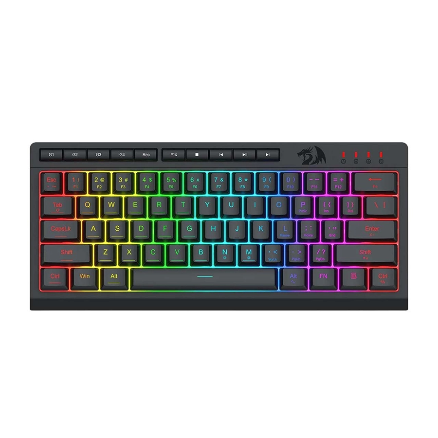 مدل SHIVA K522 RGB کیبورد گیمینگ باسیم ردراگون مدل SHIVA K522 RGB