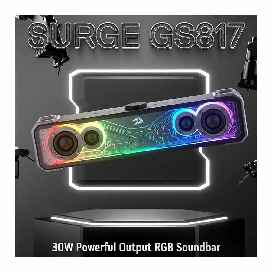 اسپیکر بی‌سیم و بلوتوث ردراگون مدل SURGE GS817 RGB