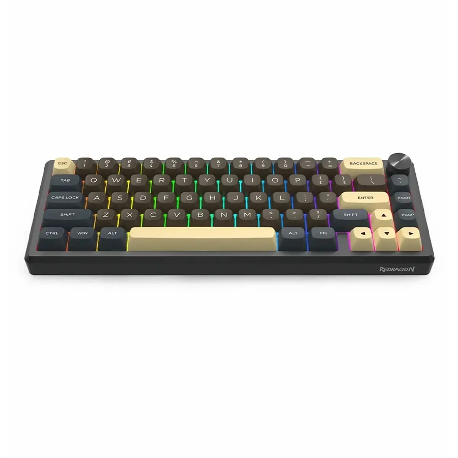 کیبورد گیمینگ بی‌سیم ردراگون مدل Uranus Pro K727 CGY RGB