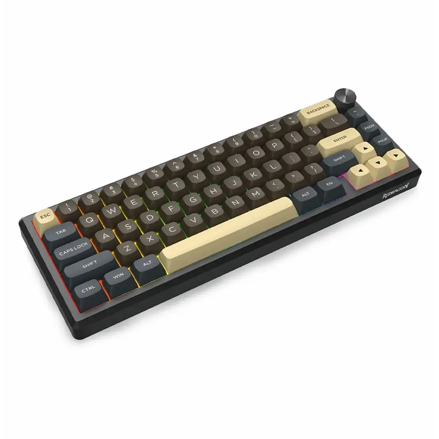 کیبورد گیمینگ بی‌سیم ردراگون مدل Uranus Pro K727 CGY RGB