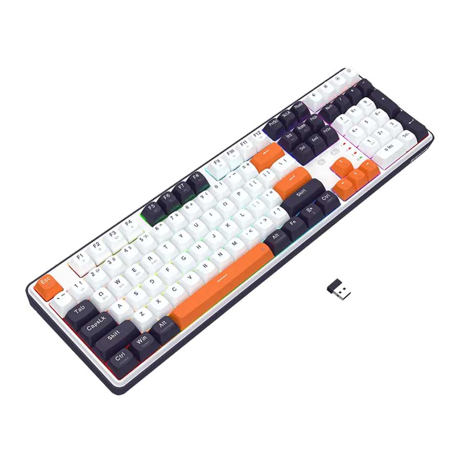 کیبورد گیمینگ بی‌سیم ردراگون مدل WYVERN K689 PRO RGB