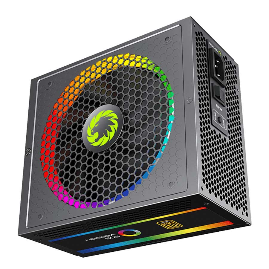 پاور کامپیوتر 750 وات تمام ماژولار گیم مکس مدل RGB 750 Gold