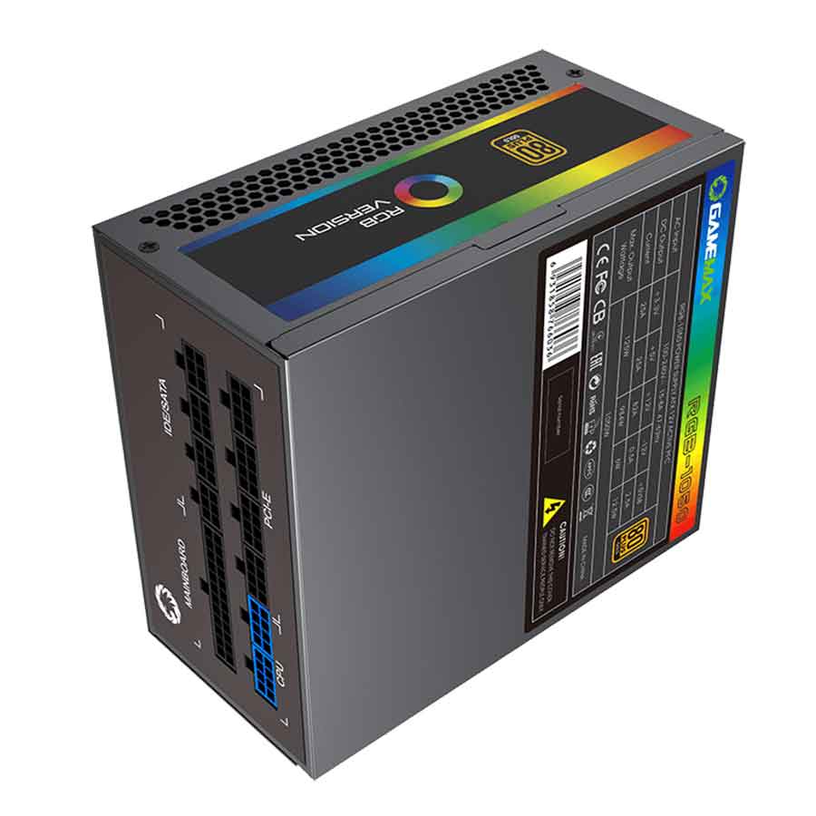 پاور کامپیوتر 1050 وات تمام ماژولار گیم مکس مدل RGB1050 STD