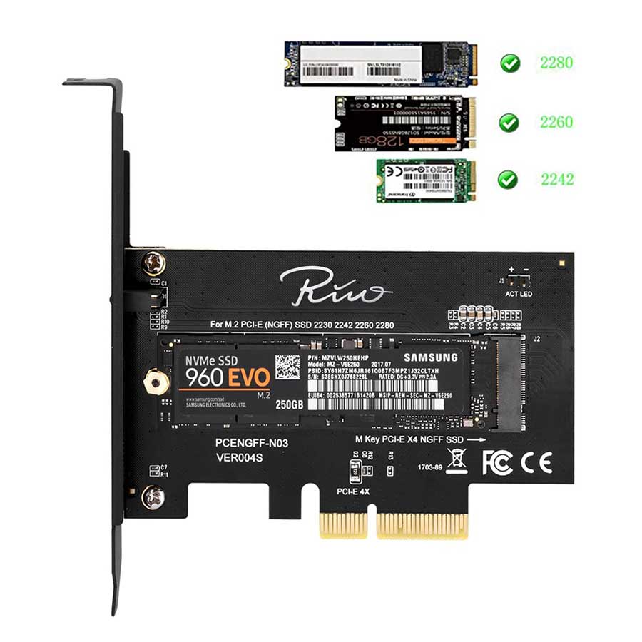 رایزر تبدیل PCIe M.2 به PCIe Express 3.0 x4