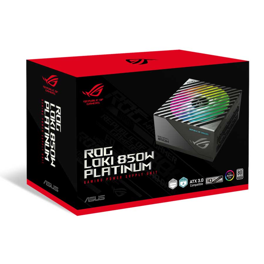 پاور کامپیوتر 850 وات تمام ماژولار ایسوس مدل ROG-LOKI-850P-SFX-L-GAMING