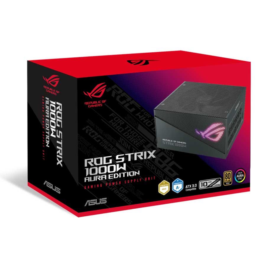 پاور کامپیوتر 1000 وات تمام ماژولار ایسوس مدل ROG-STRIX-1000G-AURA-GAMING