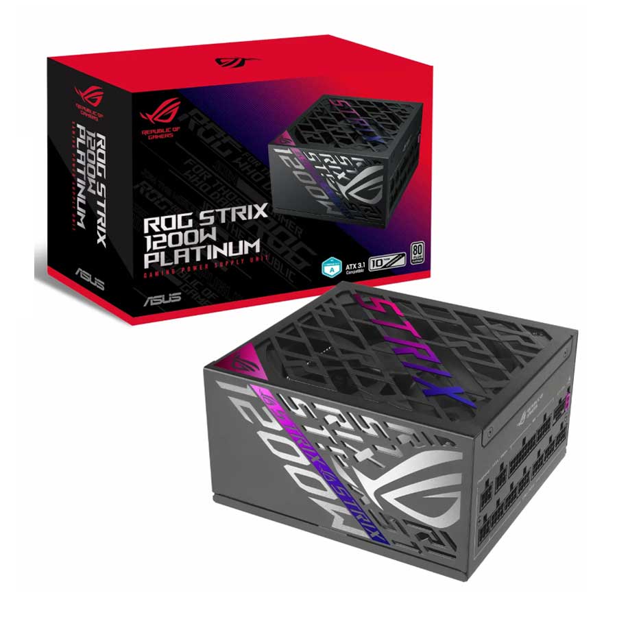 پاور کامپیوتر 1200 وات تمام ماژولار ایسوس مدل ROG-STRIX-1200P-GAMING