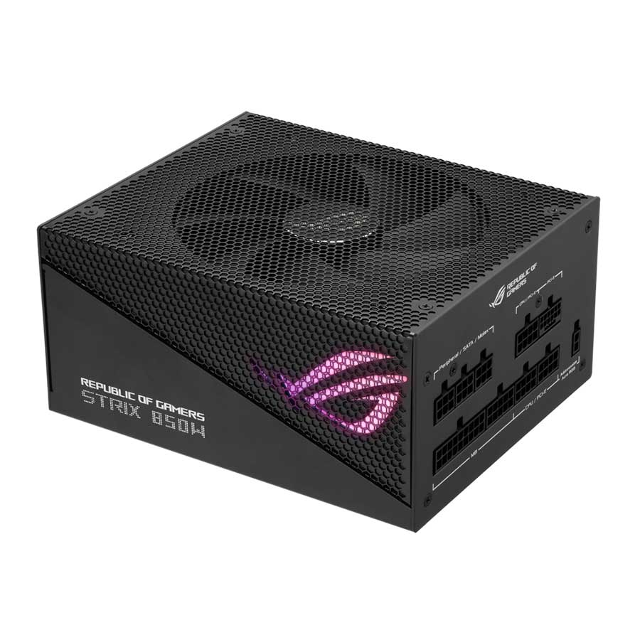 پاور کامپیوتر 850 وات تمام ماژولار ایسوس مدل ROG-STRIX-850G-AURA-GAMING