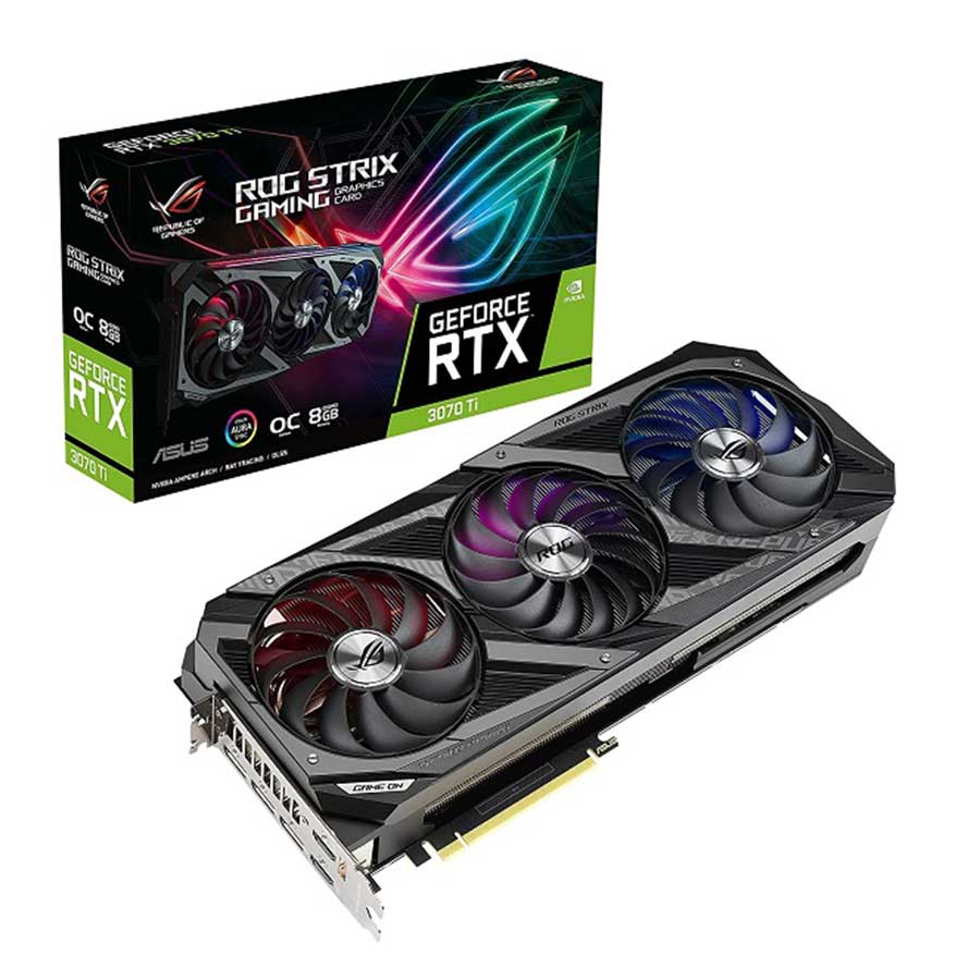 کارت گرافیک ایسوس مدل ROG Strix GeForce RTX3070 Ti OC 8GB