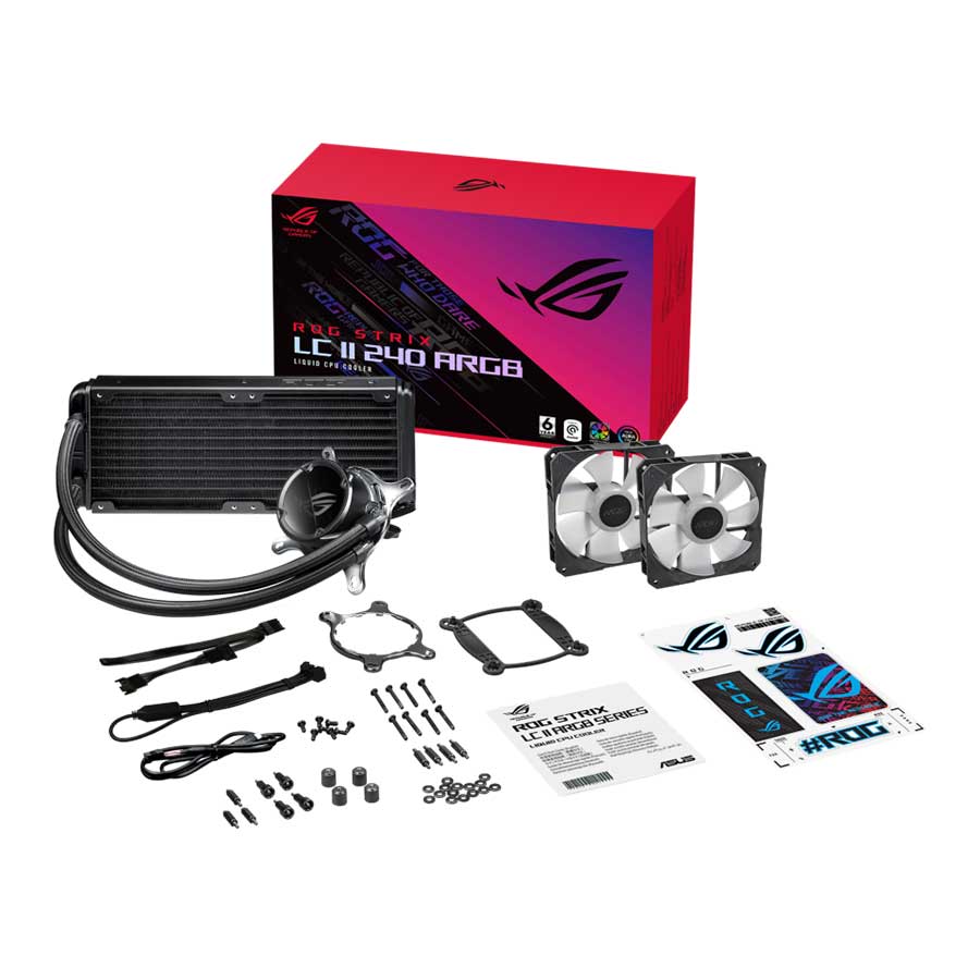 خنک کننده مایع پردازنده ایسوس مدل ROG STRIX LC II 240 ARGB