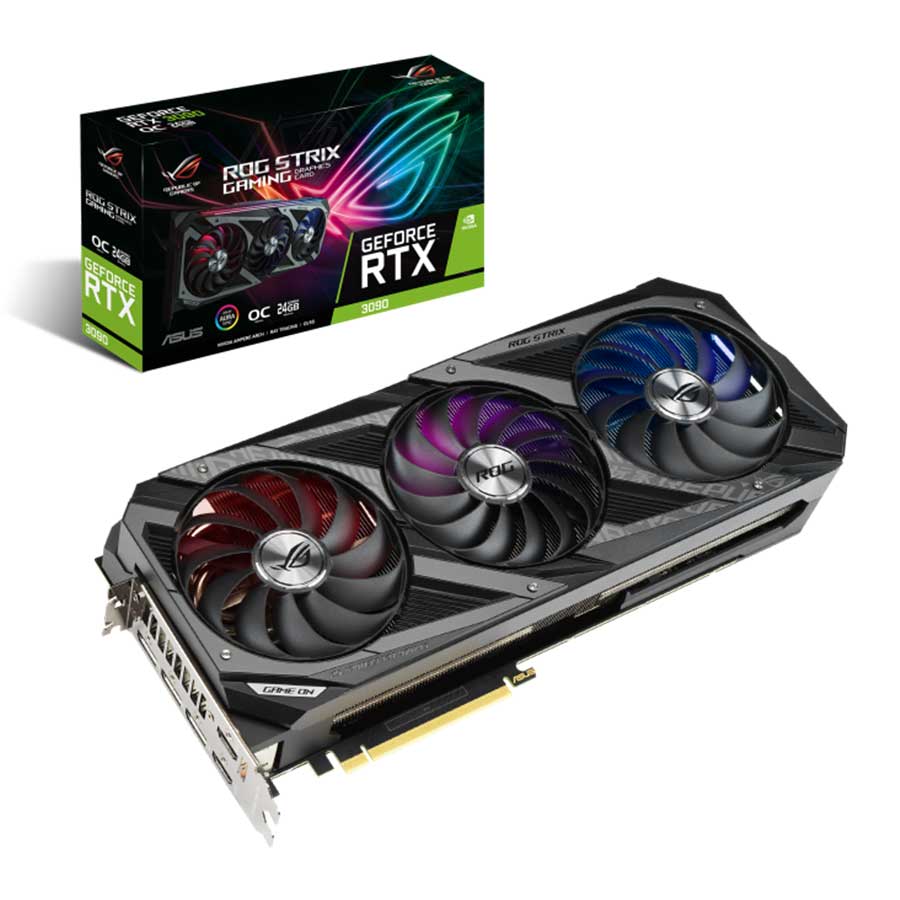 کارت گرافیک ایسوس مدل ROG-STRIX-RTX3090-O24G-GAMING