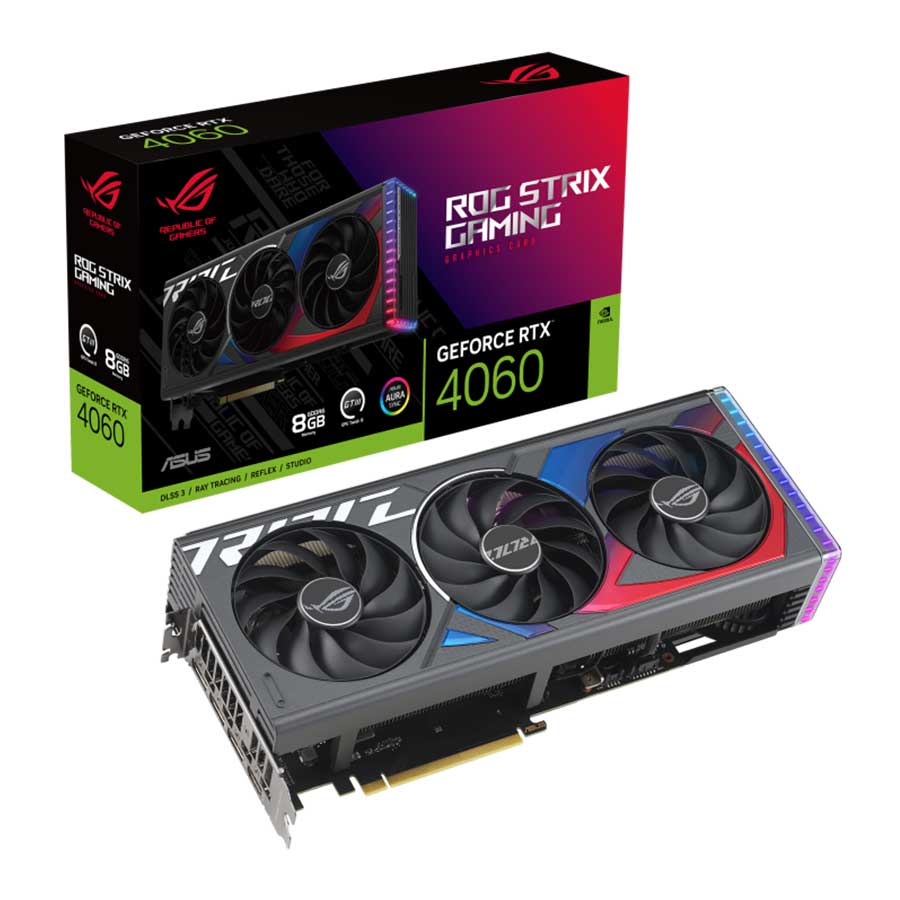 کارت گرافیک ایسوس مدل ROG-STRIX-RTX4060-8G-GAMING