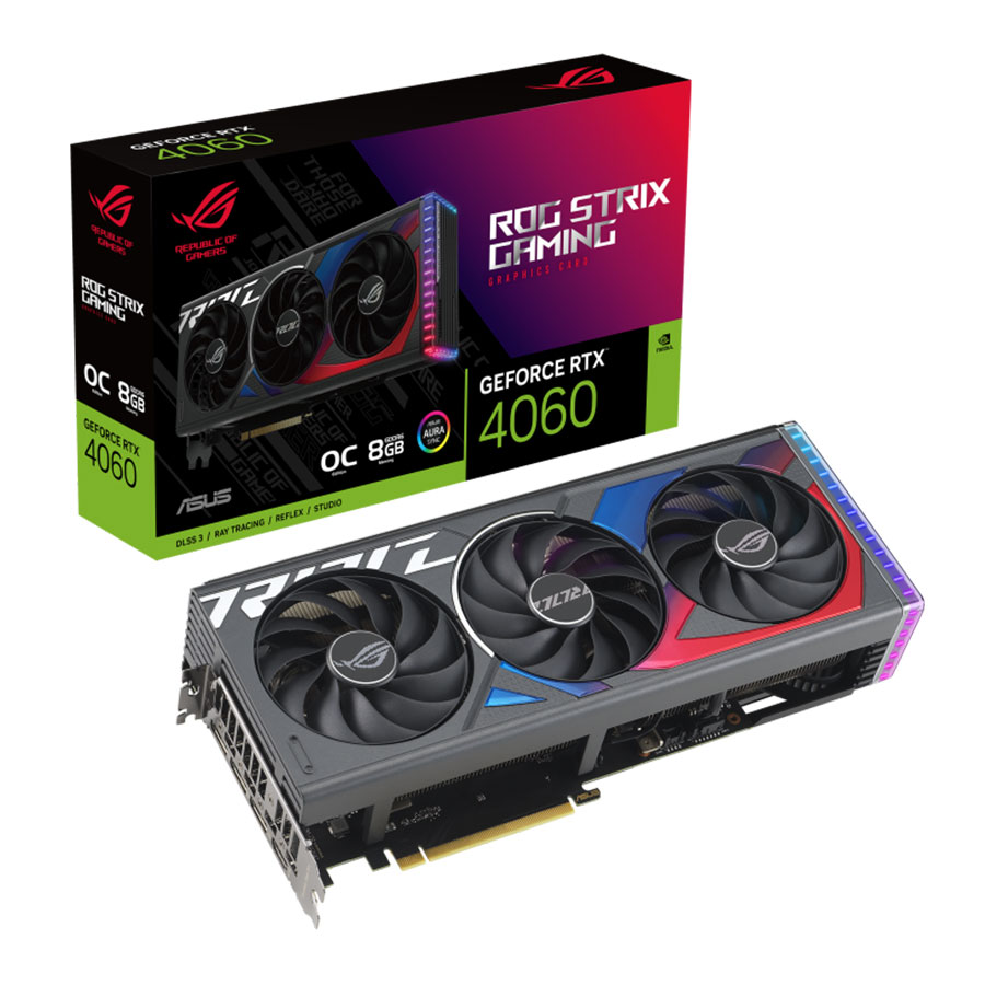 کارت گرافیک ایسوس مدل ROG-STRIX-RTX4060-O8G-GAMING