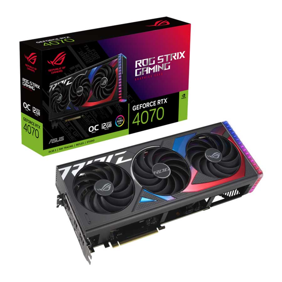 کارت گرافیک ایسوس مدل ROG-STRIX-RTX4070-O12G-GAMING