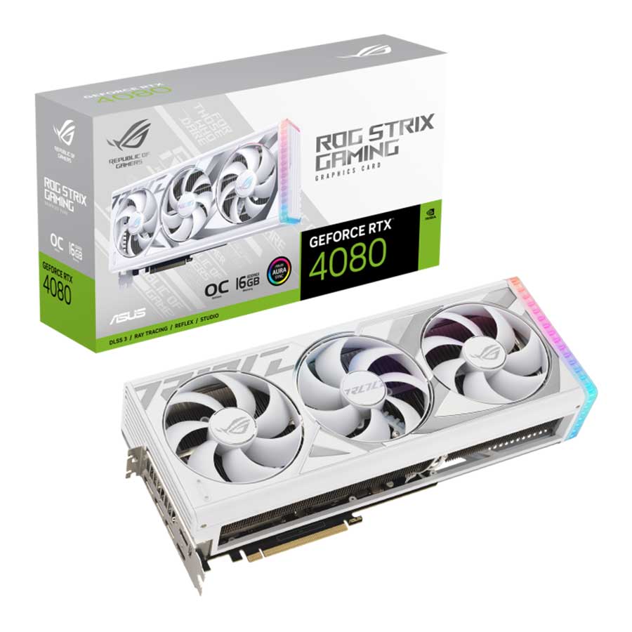 کارت گرافیک ایسوس مدل ROG-STRIX-RTX4080-O16G-WHITE