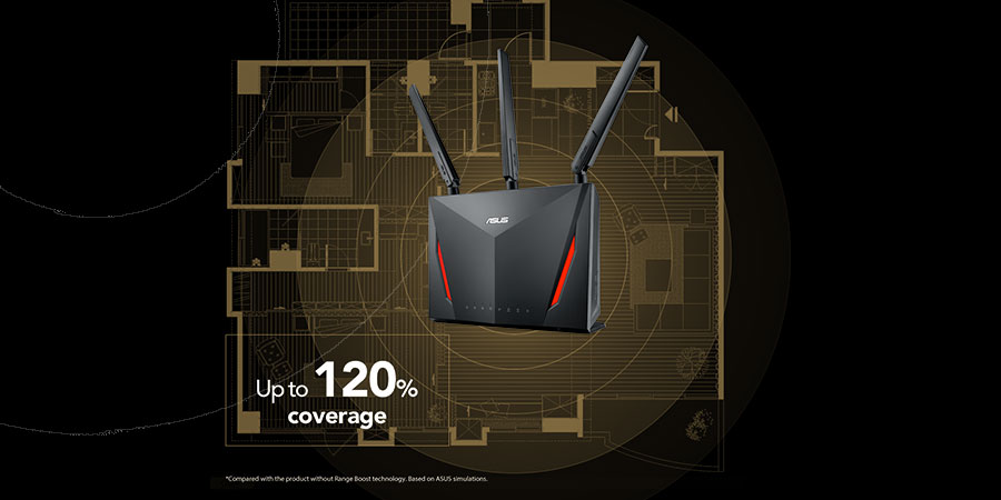 روتر بی‌سیم و دوباند WiFi-5 ایسوس مدل RT-AC86U