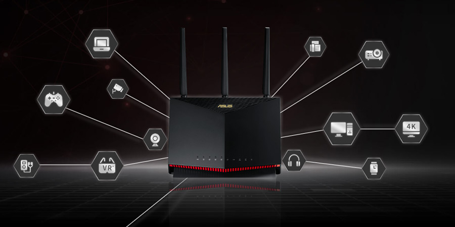 روتر بی‌سیم و دوباند ایسوس مدل RT-AX86U