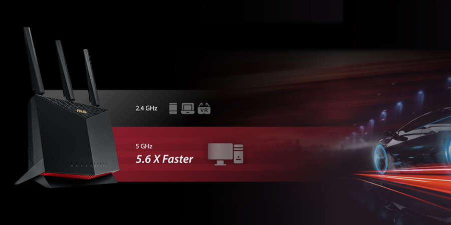 روتر وای فای 6 ایسوس مدل RT-AX86U