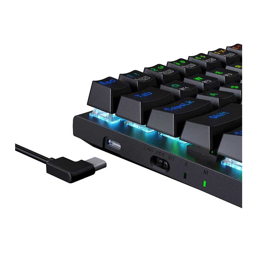 کیبورد گیمینگ بی‌سیم ردراگون مدل Ryze Pro K633 RGB