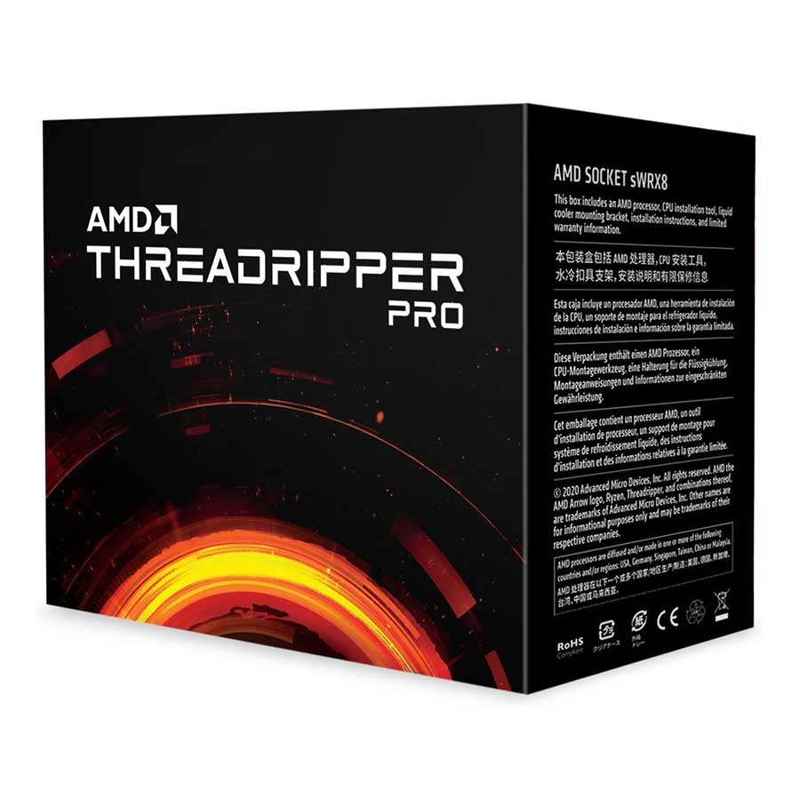 سی پی یو باکس ای ام دی مدل Ryzen Threadripper PRO 3955WX