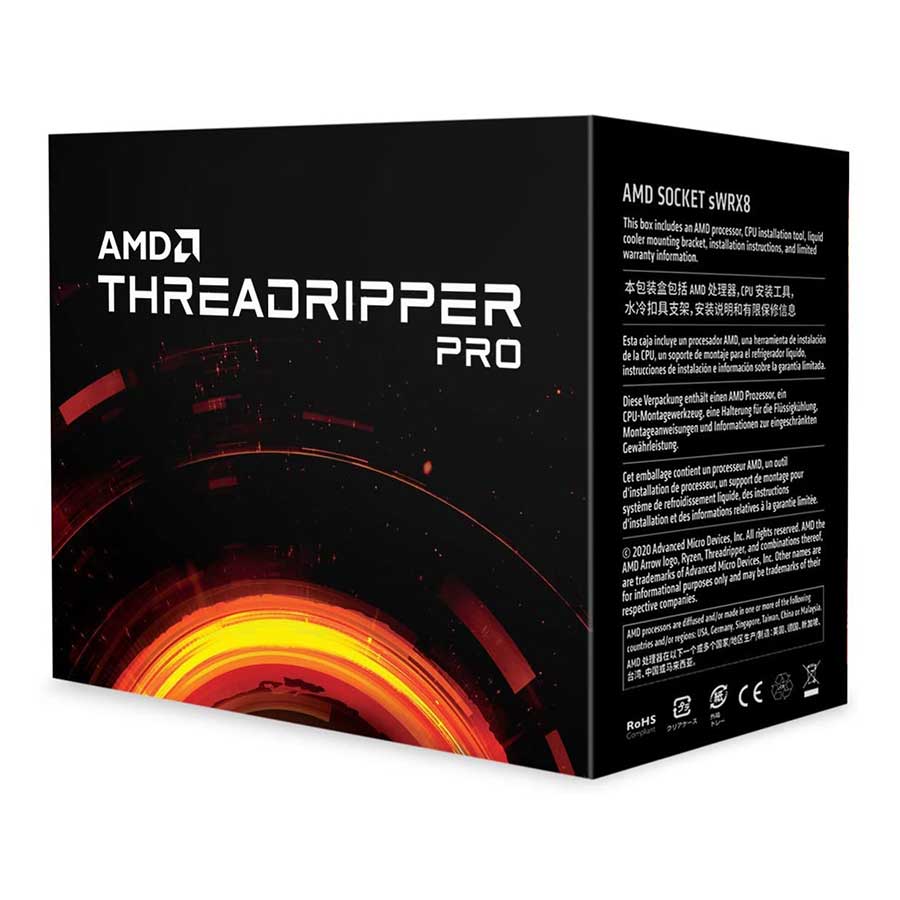 سی پی یو باکس ای ام دی مدل Ryzen Threadripper PRO 3995WX