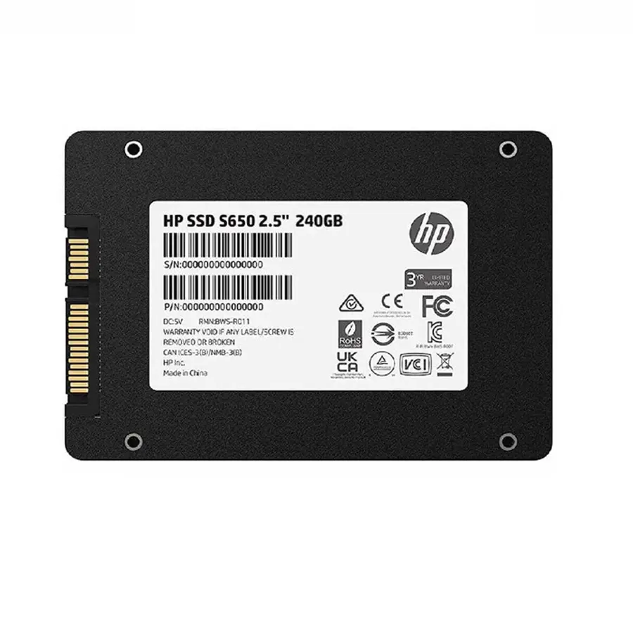 اس اس دی اینترنال اچپی مدل S650 ظرفیت 240 گیگابایت