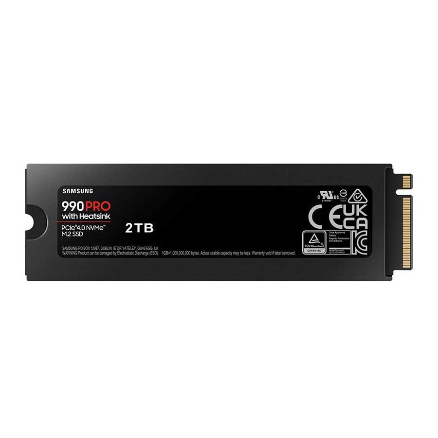 اس اس دی 2 ترابایت سامسونگ مدل PRO 990 Heatsink PCIe NVMe M.2 2280