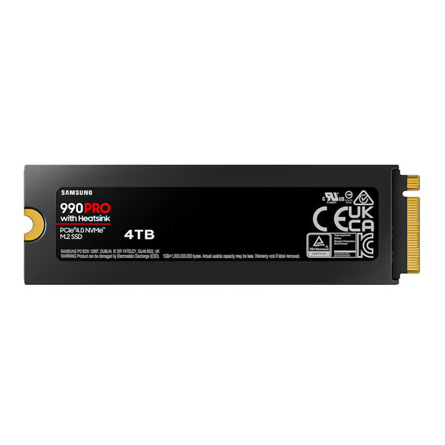 اس اس دی 4 ترابایت سامسونگ مدل PRO 990 Heatsink PCIe NVMe M.2 2280